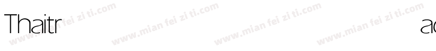 Thaitrade light字体转换